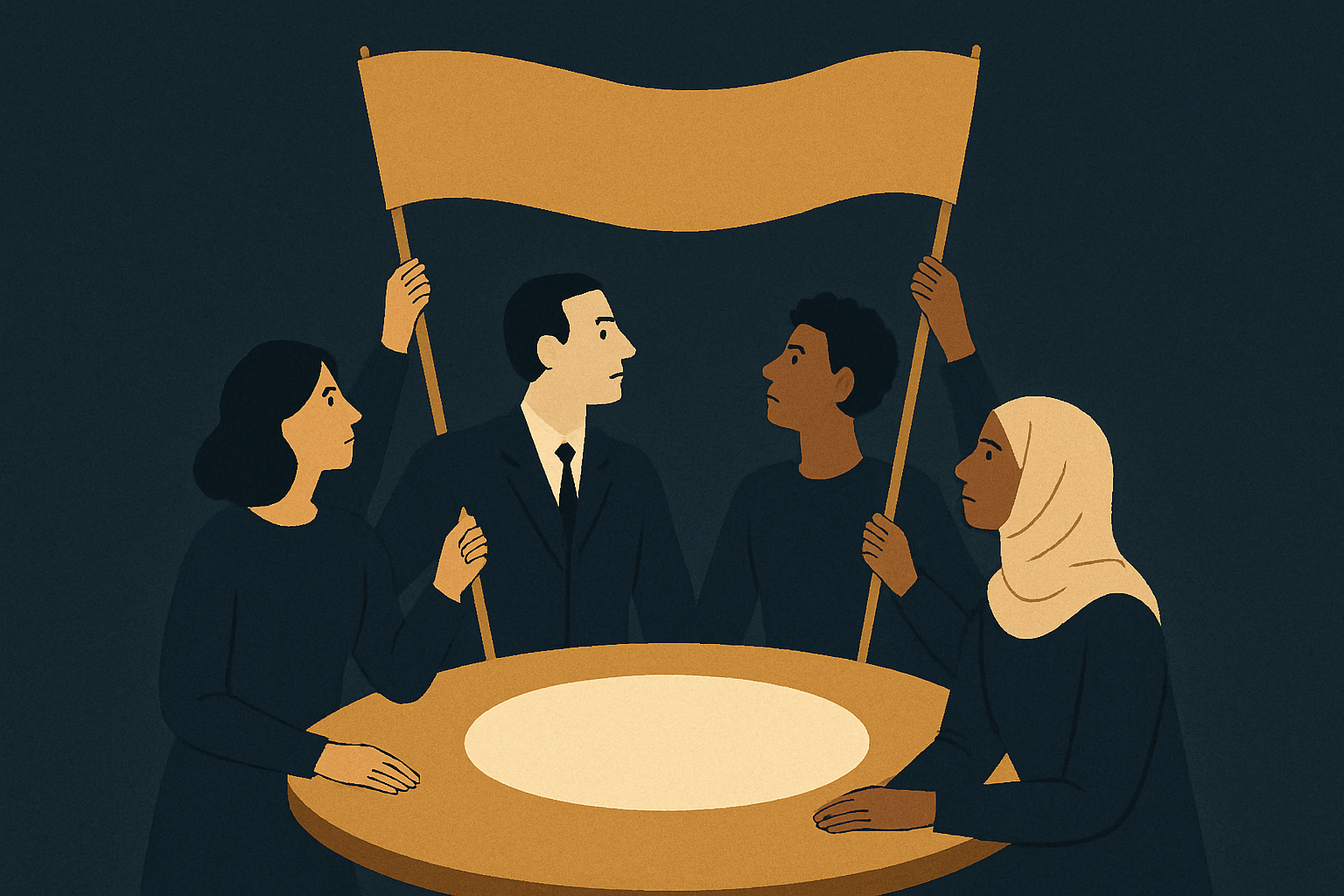 People founding a community